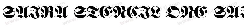 Saira Stencil One Sai字体转换